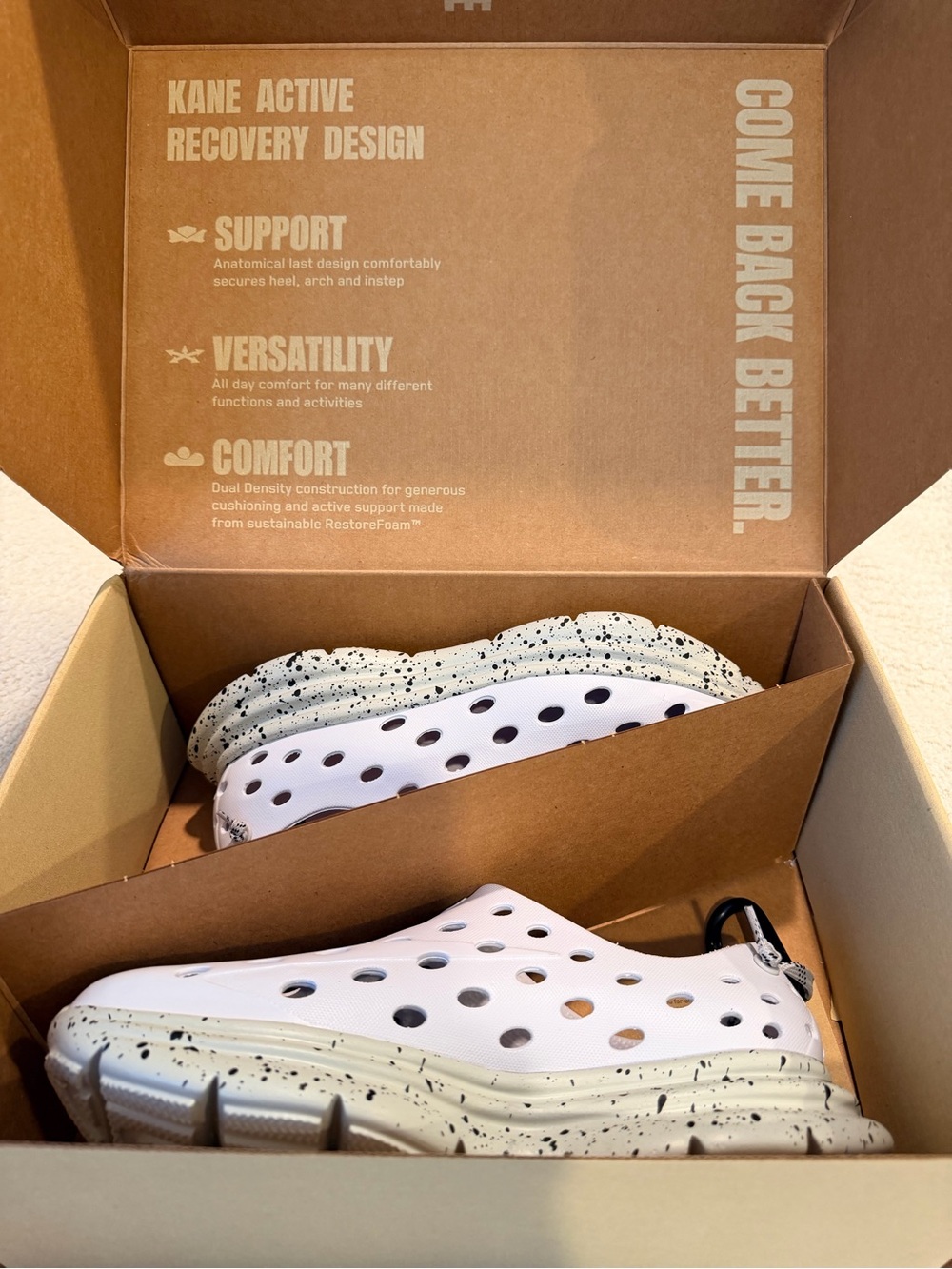 Men's White Kanes -Brand New